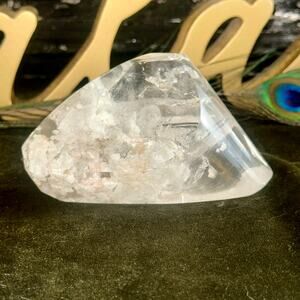 Premier Brazilian Clear Quartz Showcase Piece – 368 g, 4.5″ × 3″